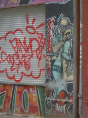 graffiti on mimi's street