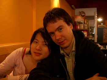 Buenos Aires 2005 - lani, anders, coffee shop